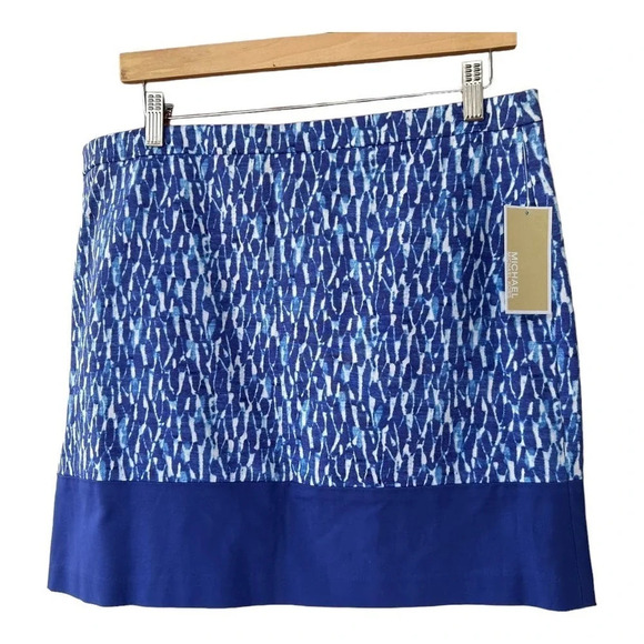 NWT MICHAEL Michael Kors Blue Skirt Size 12 - Picture 5 of 8